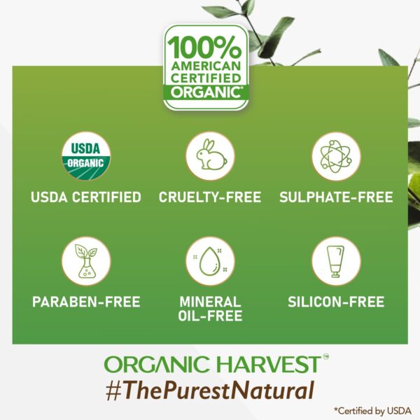 Organic Harvest Anti Dandruff Hair Oil with Tea Tree and Apple, For Women & Men | For All Hair Types | Free from Chemicals, Mineral Oils, Alcohol – 150ml - Image 4