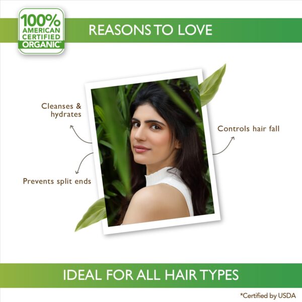 Organic Harvest Coconut & Quinoa Shampoo for Dry & Frizzy Hair | Daily Shampoo for Women & Men | Controls Hair Fall & Promotes Hair Growth - 100ml - Image 3